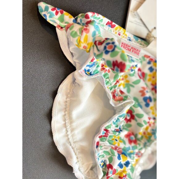 ZARA Floral Swim Diaper Cover Girl Size 12-24 months New with tag UPF 50+ - Picture 5 of 8